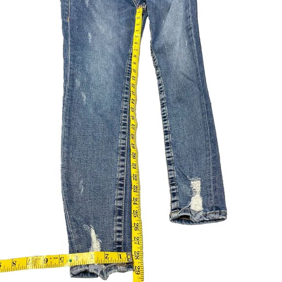 True Religion Jennie Curvy High Rise Skinny Women's Distressed Jeans Size 27 - Picture 5 of 9